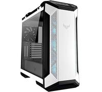 ASUS TUF Gaming GT501 Boîtier d'ordinateur de Milieu de Tour pour Cartes mères jusqu'à EATX avec 2 x Panneau Avant USB 3.1, Verre trempé fumé, Construction en Acier et Quatre Ventilateurs