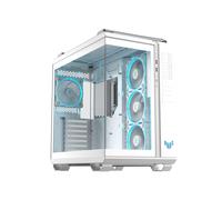 ASUS TUF GAMING GT502 Horizon TG ARGB Blanc, Boîtier PC Midi Tower, ATX/micro ATX/Mini-ITX, 4x 3.5", 8 slots, USB 3.2 Gen 1/2x2, Vent. 3x120mm + 1x120mm, Radiateurs 360mm, Verre Trempé