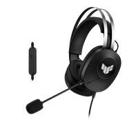 ASUS TUF H1 GEN II - Casque Gaming Filaire, Haut-parleurs ASUS Essence de 40 mm, Son Surround virtuel 7.1, Microphone certifié TeamSpeak, Conception légère de 297 grammes