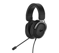 ASUS TUF Gaming H3 Gun Metal - Casque Gaming Filaire Jack 3,5 mm - Son Surround virtuel 7.1 - Transducteurs Essence 50 mm - Micro unidirectionnel - PC
