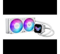 ASUS TUF GAMING LC III 240 ARGB WHT : Refroidisseur liquide AIO, Radiateur 277x120x27mm, 2x 120mm PWM 650-2600RPM, 90.78CFM, 37.4dB, Socket Intel LGA1851/1700/1200 & AMD AM5/AM4