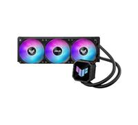 ASUS TUF Gaming LC III 360 ARGB AIO refroidisseur avec trois ventilateurs pré-installés et intégrés conçus pour un flux d'air élevé et une pression statique; pompe efficace pour garantir que le