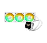 ASUS TUF Gaming LC III 360 ARGB LCD WHITE, dispositif de refroidissement liquide tout-en-un, trois ventilateurs ARGB préinstallés, écran IPS LCD 2,8, tubes de 400 mm, blanc