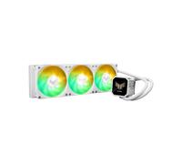 ASUS TUF Gaming LC III 360 ARGB LCD White Edition - Refroidisseur liquide AIO pour processeur, radiateur 397mm, 3x120mm, 650-2600tr/min, LGA1851/AM5