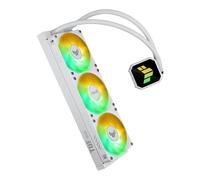 ASUS TUF Gaming LC III 360 ARGB White Edition Refroidisseur de processeur liquide tout-en-un préinstallé, triple ventilateur, tuyaux de 400 mm, Intel LGA 1851, 1700, 1200 et AMD AM5, AM4, éclairage