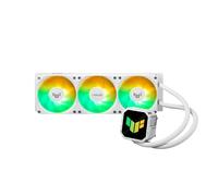 ASUS TUF Gaming LC III 360 ARGB White Edition Refroidisseur de processeur liquide tout-en-un préinstallé, triple ventilateur, tuyaux de 400 mm, Intel LGA 1851, 1700, 1200 et AMD AM5, AM4, éclairage