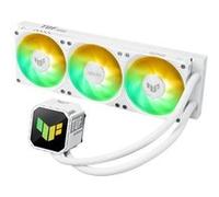 ASUS TUF Gaming LC III 360 ARGB White Edition Refroidisseur de processeur liquide tout-en-un préinstallé, triple ventilateur, tuyaux de 400 mm, Intel LGA 1851, 1700, 1200 et AMD AM5, AM4, éclairage