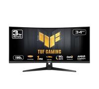 ASUS TUF Gaming Moniteur incurvé Ultra Large 34" (VG34VQ3B) - 21:9 QHD (3440 x 1440), 180 Hz, 1 ms, Extreme Low Motion Blur Sync, FreeSync Premium, Haut-Parleur, 90% DCI-P3, DisplayWidget Center, 3