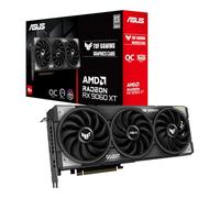 Asus TUF Gaming Radeon RX 9060 XT 16GB GDDR6 OC Edition - Carte Graphique Gaming (PCIe 5.0, HDMI, DisplayPort 2.1, 2.5 Slot, Ventilateurs axiaux, revêtement Protecteur PCB, Dual BIOS)