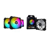 ASUS TUF Gaming TF120 120mm ARGB - Pack de 3 Ventilateurs de châssis & TUF Gaming TF120 120mm ARGB - Ventilateur de châssis (Roulement avancé à Dynamique des fluides, Contrôle PWM