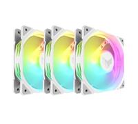 ASUS TUF Gaming TR120 ARGB 3IN1 Blanc - triple pack (28mm frame fan, 3.3mm H2O high static pressure, 77.4 CFM airflow, double-layer LED array, aura sync, PWM fan control, Wide RPM range)