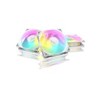 ASUS TUF Gaming TR120 ARGB Reverse Blade White Lot de 3 Ventilateurs de boîtier 3 en 1 (120 mm PWM, 2000 TR/Min, 2,75 mm H2O, 76,3 CFM, 16 LED RVB adressables Individuellement, Blanc)