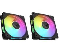 ASUS TUF Gaming TR120 ARGB Standard Blade Black Ventilateur de boîtier (120 mm PWM, 2000 tr/min, 3,3 mm H2O, 77,4 CFM, 16 LED RVB adressables individuellement, noir) (Lot de 2)