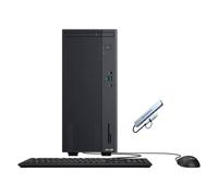 ASUS V500 Mini tour de bureau de 15 L, processeur Intel Core i7-13620H 10 cœurs, 16 Go de RAM 512 Go SSD, Windows 11 Home, clavier et souris filaires avec hub PLUSERA 8 en 1, gris