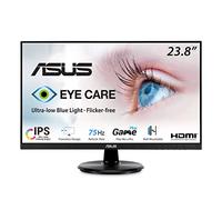ASUS VA24DQ Écran 24" Full HD 1080p 75 Hz, IPS, Adaptive-Sync/FreeSync, Eye Care, HDMI DisplayPort VGA, sans cadre, VESA Montage mural