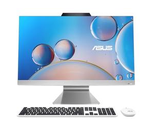 ASUS VivoAIO 27 Ordinateur Tout-en-Un avec Processeur AMD R5, 8 Go RAM, 512 Go SSD, Blanc, Résolution Full HD 1080p
