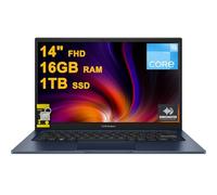 ASUS VivoBook 14 Business Laptop 14" FHD Anti-Glare Intel 6-core i3-1215U 16 Go DDR4 1 To SSD Type-C Caméra de confidentialité SonicMaster Charge rapide Win11 ICP Hub