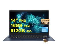 ASUS VivoBook 14 Business Laptop 14" FHD Anti-Glare Intel Hexa-core i3-1215U (Beats i7-1165G7) 16 Go DDR4 512 Go SSD USB-C Privacy Webcam SonicMaster Win11 + câble HDMI