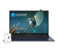 ASUS Vivobook 14 Ordinateur portable professionnel, écran LED FHD de 14", Intel Core i3-1215U 6 cœurs, 8 Go DDR4 128 Go SSD, Wi-Fi6E, Bluetooth, carte graphique Intel UHD, Win11, bleu silencieux, avec