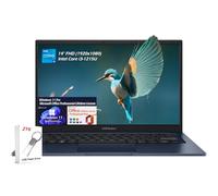 ASUS Vivobook 14 Ordinateur portable professionnel, écran LED FHD de 14 po, Intel Core i3-1215U 6 cœurs, 24 Go DDR4 1 To SSD, Wi-Fi6E, Bluetooth, Win11Pro Office Licence à vie, bleu silencieux, avec