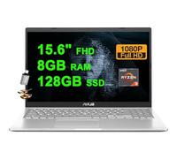 ASUS VivoBook 15 Business Laptop 15,6" FHD Anti-Glare AMD Ryzen 3 3250U 8 Go de RAM 128 Go SSD USB-C VGA Caméra SonicMaster Win11 avec accessoire ICP