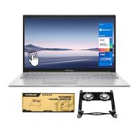 ASUS Vivobook 15 Ordinateur portable professionnel, écran tactile FHD de 15,6", Intel Core i7-1355U, 40 Go de RAM, 2 To SSD, KB rétroéclairé, HDMI, Win11 Home, ensemble avec radiateur pliable PCO pour