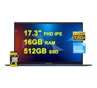 ASUS VivoBook 17 Business Laptop 17.3" FHD IPS Anti-Glare Intel 6-core i3-1215U (Beats i7-1165G7) 16 Go RAM 512 Go SSD Type-C SonicMaster Win11 ICP Accessoire