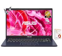 ASUS Vivobook Go Ordinateur portable FHD 14", Intel Celeron N4500, 1 an de Microsoft 365, Wi-Fi 5, USB Type-C, 10 heures d'autonomie, Windows 11 Home en mode S, avec HDMI (4 Go de RAM | 64 Go de