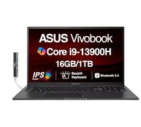 ASUS Vivobook K3704VA-DS96 17X Ordinateur portable 17,3" IPS FHD Écran (Intel i9-13900H, 16 Go DDR4, SSD PCIe 1 To, Intel Iris Xe, KB rétroéclairé, empreintes digitales, WiFi 6E, webcam, Win 11 Pro