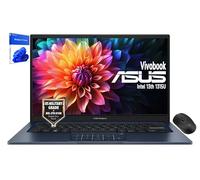 ASUS Vivobook Ordinateur portable 14" FHD (1920 x 1080) - Intel Core i3-1315U - 6 cœurs - Graphiques Intel UHD - Caméra de confidentialité - Charnière plate à 180° - Windows 11 Home - avec souris sans