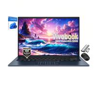 ASUS Vivobook Ordinateur portable 14" modèle 2025, dernier processeur Intel 10 cœurs i5-1334U (Beats i7-1265U), webcam 720p, USB C, design fin, charnière plate à 180°, Win11, souris sans fil et PSD