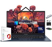 ASUS Vivobook - Ordinateur portable 2025 ultra portable, écran FHD de 14 po, 24 Go de RAM, 1 To de stockage (512 Go SSD + 500 Go d'ext), Intel i3-1315U 6 cœurs, MarxsolAccessory, Win 11 Pro, Lifetime