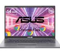 ASUS Vivobook Ordinateur portable Chromebook 14", lecteur d'empreintes digitales, processeur Intel Core 11e génération, Turbo Boost 4,1 GHz, RAM 8 Go, SSD 128 Go, ChromeOS Flex, conçu uniquement pour