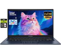 ASUS Vivobook Ordinateur portable FHD de 14 po, Intel 10-Core i5-1334U (Beat i7-1250U), 12 Go de RAM 512 Go SSD, NumberPad, longue durée de vie, webcam privée, ordinateur portable Windows 11 pour