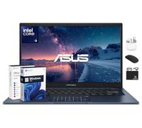 ASUS Vivobook Ordinateur portable FHD de 14" pour étudiant d'affaires 2025, ordinateur alimenté par IA, Intel i3 6 cœurs, 40 Go de RAM et 2,5 To de stockage (SSD 2 To + 500 Go d'ext), HubxcelAccessory