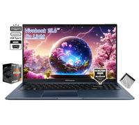 ASUS Vivobook Ordinateur portable fin 15,6" AMD Ryzen 7 7730U 40 Go de RAM 1 To SSD FHD Webcam KB rétroéclairé USB C Win11 Home avec chiffon