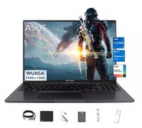 ASUS Vivobook Ordinateur portable léger WUXGA de 16", écran IPS 1920 x 1200, Intel Core i7-1355U (10 cœurs, jusqu'à 5 GHz), carte graphique Iris Xe, 40 Go de RAM, 4 To SSD, Windows 11 Pro, avec kit