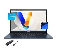 ASUS Vivobook Ordinateur portable pour étudiants et entreprises, écran FHD Micro-Edge de 14", 12e génération Core i3-1215U (jusqu'à 4,4 GHz), 16 Go de RAM, SSD PCIe de 1 To, WiFi 6E, Lay-Flat, Webcam,