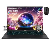 ASUS Vivobook S 14 AI OLED, Intel Core Ultra 5 226 V, carte graphique Intel Arc, Copilot+ AI, KB rétroéclairé RVB, Wi-Fi 7, 2 x Thunderbolt 4, Win11, avec tapis de souris (16 Go de RAM | SSD de 1 To)