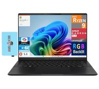 ASUS Vivobook S 14 AI Powered Laptop 14" OLED 2.8K Display (AMD Ryzen AI 9 365, 32 Go LPDDR5X, 4 To PCIe SSD, AMD Radeon 880M, RGB KB, Win 11 Pro) w/MS 365 Personal, DKZ USB Port Expander