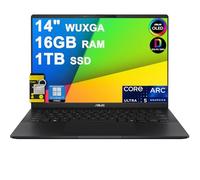 ASUS Vivobook S 14 Ordinateur portable pour Creator Designer Business Professional Léger 14" OLED alimenté par l'IA Intel 8-core Ultra 5 226 V (> Ultra 7 155H) 16 Go de RAM 1 To SSD Win11Pro ICP Hub