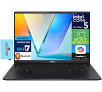 ASUS Vivobook S 14 Q423 Ordinateur portable alimenté par l'IA Écran OLED FHD+ de 14" (Intel Ultra 5-226v, 16 Go LPDDR5X, SSD PCIe 512 Go, copilote AI, KB rétroéclairé, 2 Thunderbolt 4, WiFi 7