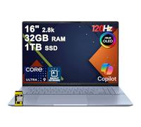 ASUS Vivobook S16 AI PC portable 16" 2,8 K OLED 120 Hz (600 nits HDR, 100 % DCI-P3) Intel 16-core Ultra 9 285H 32 Go DDR5 1 To SSD rétroéclairé pour Creator Business Professional Work Win11 ICP Hub