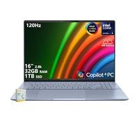 ASUS Vivobook S16 Copilot+ AI PC portable | 16" 2.8k OLED 120Hz | Intel Core Ultra 9 285H | 32 Go de RAM 1 To SSD | Rétroéclairé RVB pour Creator Designer Business Professional Win11 avec accessoire