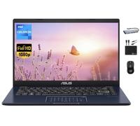 ASUS Vivobook Ultrathin Go Ordinateur portable 2024, écran FHD 14", double cœur Intel Celeron N4500 (jusqu'à 2,80 GHz), 4 Go de RAM, 128 Go (64 Go eMMC + 64 Go SD), webcam, longue batterie, Windows