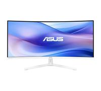 ASUS VU34WCIP-W Eye Care, moniteur incurvé de 34 pouces, large Quad HD VA (3440 x 1440), 1 ms (MPRT), 100 Hz, HDMI, USB-C et DisplayPort, SmoothMotion, technologie Eye Care Plus, haut-parleur intégré,