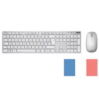 Asus W5000 Clavier et souris sans fil 2,4 GHz gris et blanc