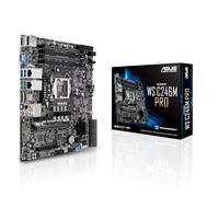 ASUS WS C246M PRO Carte mère workstation Intel C246 LGA 1151 micro-ATX (M.2, 2x LAN, USB 3.1 Gen 2, Intel Xeon CPU, mémoire ECC) Taille unique