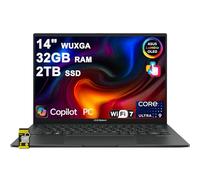 ASUS Zenbook 14 Ordinateur portable 14" WUXGA Lumina OLED Touch (100 % DCI-P3, 500 nits HDR) Intel 16-core Ultra 9 285H (GPU jusqu'à 77 TOPS) 32 Go de RAM 2 To SSD pour Creator Business Professional
