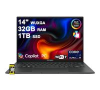 ASUS Zenbook 14 Ordinateur portable 14" WUXGA Lumina OLED Touch (100 % DCI-P3, 500 nits HDR) Intel 16-core Ultra 9 285H (GPU jusqu'à 77 TOPS) 32 Go de RAM 1 To SSD pour Creator Business Professional